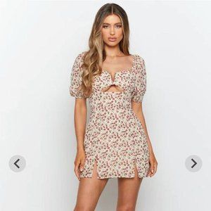 LAST DAY - beginning boutique "florence puff sleeve mini dress floral"